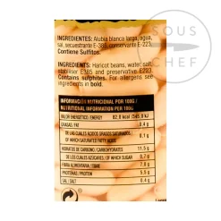 Alubia Blanca - Cooked Haricot Beans, 700g