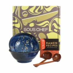 Blue Sakura Ramen Bowl Set