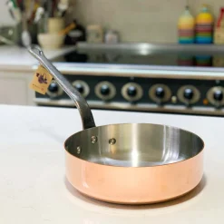 De Buyer Prima Matera Induction-Compatible Copper Saute Pan - Straight