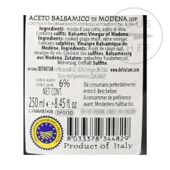 Defrutum Balsamic Vinegar IGP 16 Yr Aged, 250ml