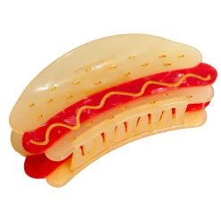 Eat My Socks Hotdog Hair Claw Clip