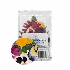 Edible Dried & Pressed Flower & Leaf Mix, 20 pieces