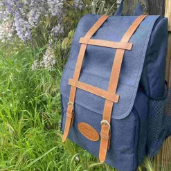Escapade Navy Picnic Backpack, 4 Person