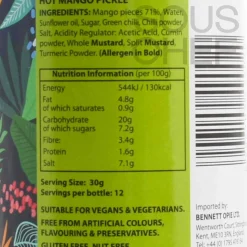 Ferns' Hot Mango Pickle, 380g