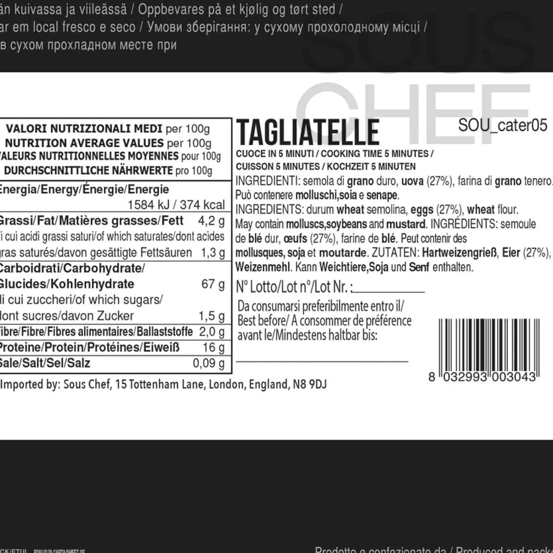 Filotea Tagliatelle Pasta, 500g