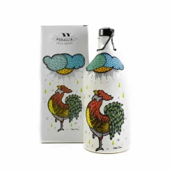 Frantoio Muraglia Intense Fruity Extra Virgin Olive Oil in Rooster Terracotta Bottle, 500ml