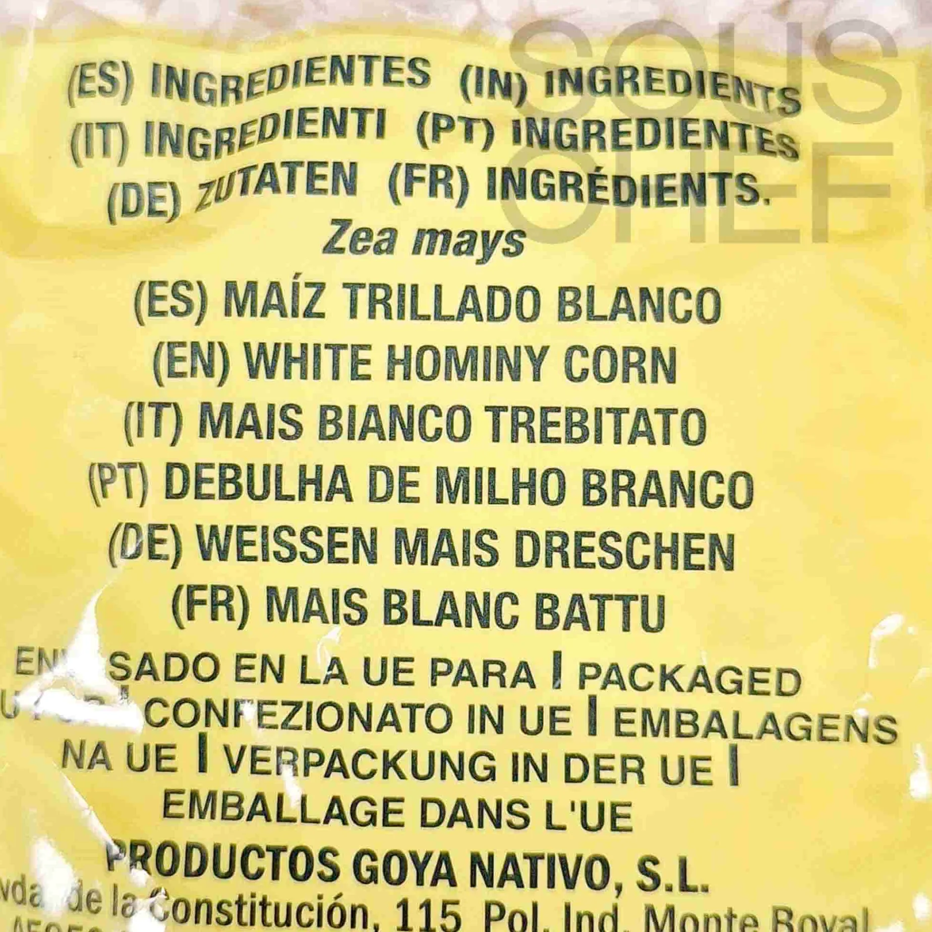 Goya White Hominy Corn, 500g