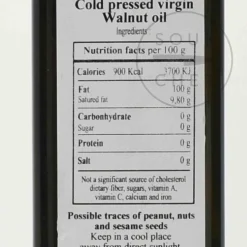 Huilerie Beaujolaise Organic Walnut Oil, Cold Pressed, 250ml