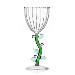 Ichendorf Milano Pink Flower Optical Wine Glass, 280ml