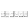 Ichendorf Milano Set of 6 Assorted Water Tumblers, Clear