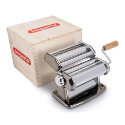 Imperia Black Gourmet Pasta Maker with Textured Rollers