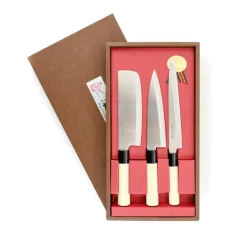 Japanese Knife Trio - Sashimi, Gyuto & Nakiri