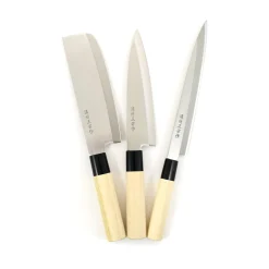Japanese Knife Trio - Sashimi, Gyuto & Nakiri