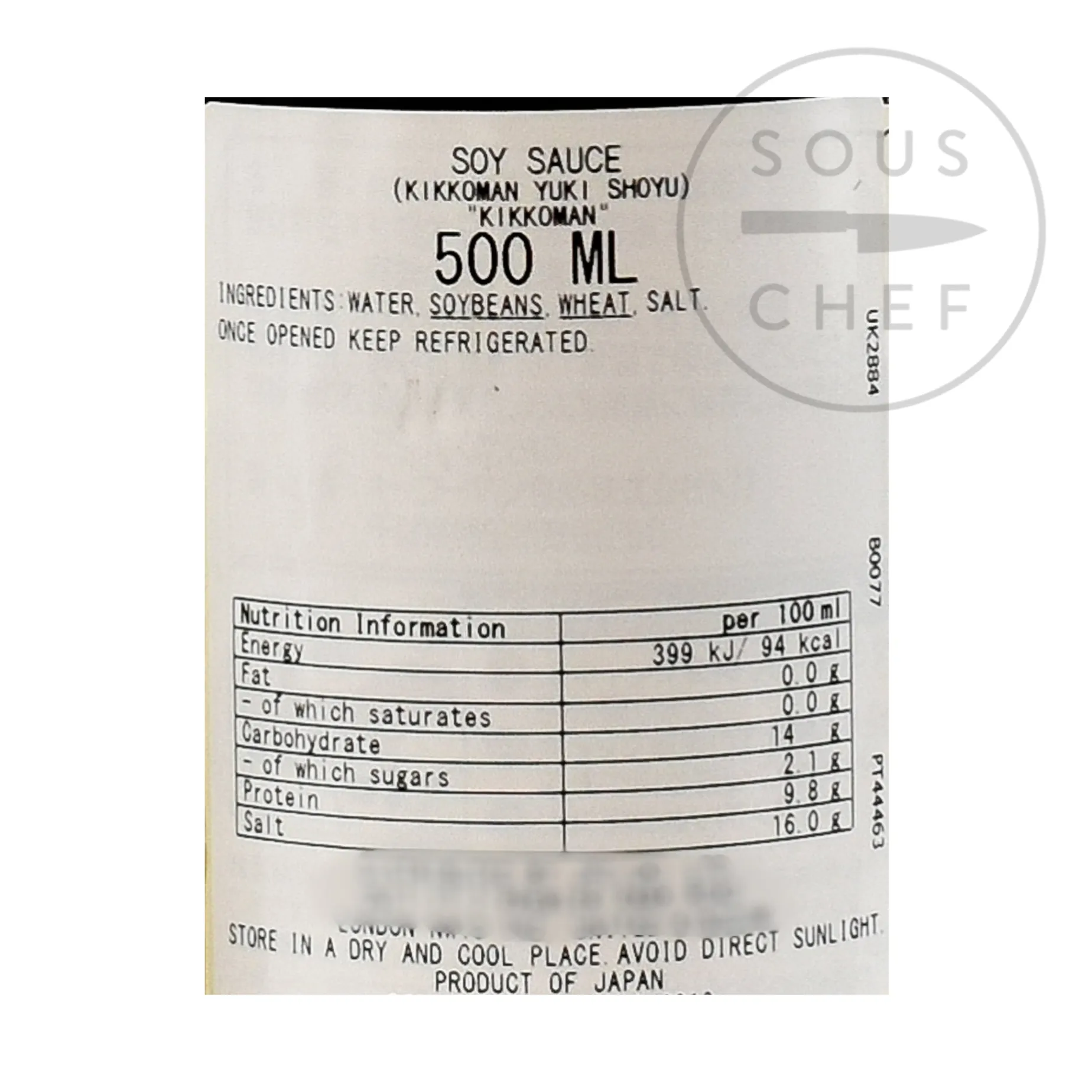 Kikkoman Yuki Organic Soy Sauce, 500ml