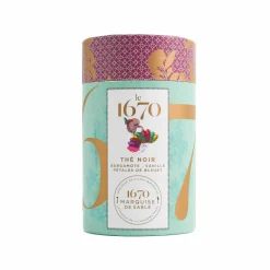 La Sablesienne Black Tea with Citrus, Vanilla & Blueberry Petals, 50g