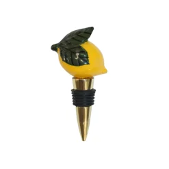Lemon Shaped Bottle Stopper