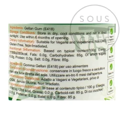 Low Acyl Gellan Gum F, 100g
