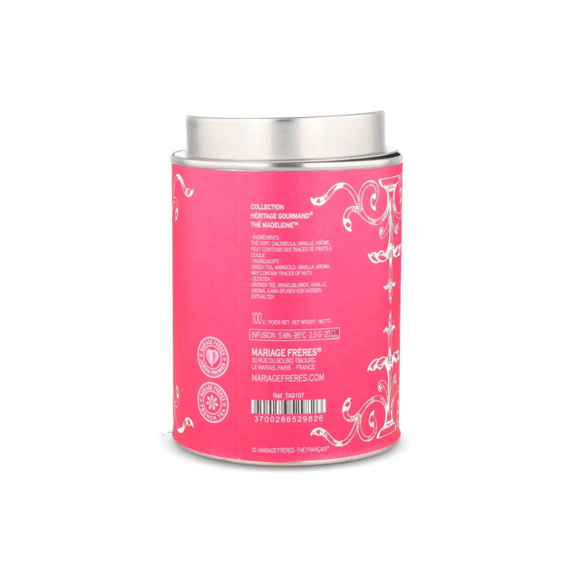 Mariage Freres Heritage Gourmand Madeleine Green Loose Tea, 100g