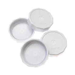 Masontops Wide Mouth Tough Tops, White Set of 4