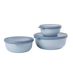 Mepal Cirqula Round 3 Piece Set, Nordic Blue