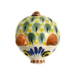 Mexican Hand Painted Blue Pig Salt & Pepper Shaker Set