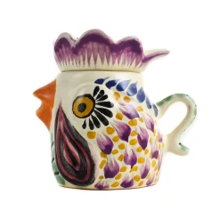 Mexican Hand Painted Rooster Sugar Bowl