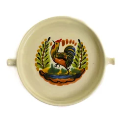 Mexican Hand Painted Rooster Tortilla Warmer, 22cm