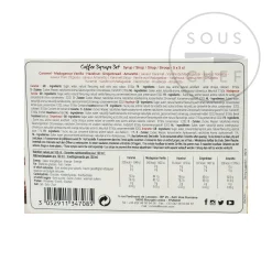 Monin Coffee Syrup Set, 5x50ml