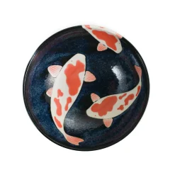 Nishikigoi Shallow Noodle Bowl, 23cm