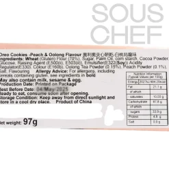 Oreo Peach & Oolong Cookies, 97g
