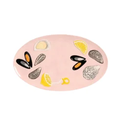 Oysters and Mussels Ceramic Platter