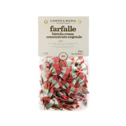 Pasta L'Antica Striped Farfalle with Beetroot, 250g