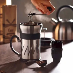 Peugeot Paris Press Coffee Mill and French Press, 15cm