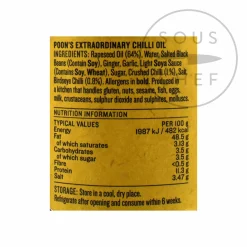 Poon's Extraordinary Chilli Oil, 125g