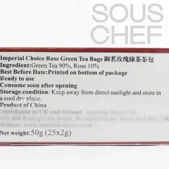 Premium Rose Green Tea, 25 Sachets