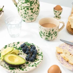 Puglia Green Splatter Pitcher