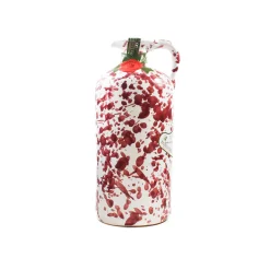 Puglian Extra Virgin Olive Oil in Burgundy Splatter Ceramic Bottle, 500ml
