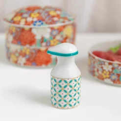 Seikou Porcelain Geometric Motif Soy Sauce Pourer