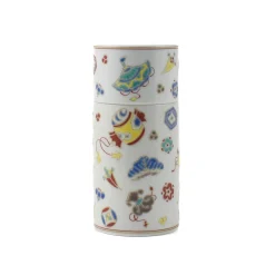 Seikou Porcelain Patterned Sake Jug and Cup