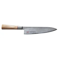 Senzo Twist Damascus Steel VG10 Core Gyuto Knife, 20cm
