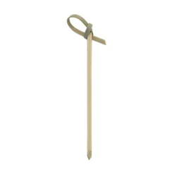 Set of 100 Green Looped Bamboo Skewers