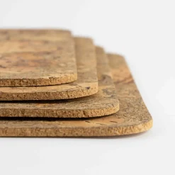 Set of 4 Marbled Cork Rectangle Placemats, 40cm