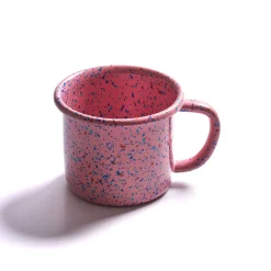 Splatter Fest Enamel Mug, Pink, 350ml