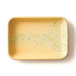 Splatter Fest Enamel Roasting and Serving Dish, Yellow