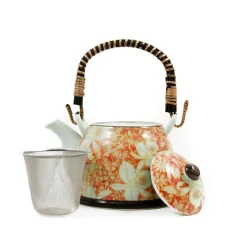 Suisen Red Japanese Teapot