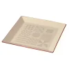 Takenaka Fukue White Square Plate, 19cm
