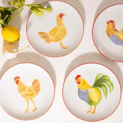 The Platera Menchu Chicken Porcelain Side Plate, 21cm