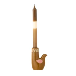 Trudy Brown Bird Candle Holder
