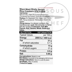 Want Want Shelly Senbei Rice Crackers, 150g