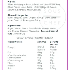 William Fox Premium Orgeat Syrup, 750ml